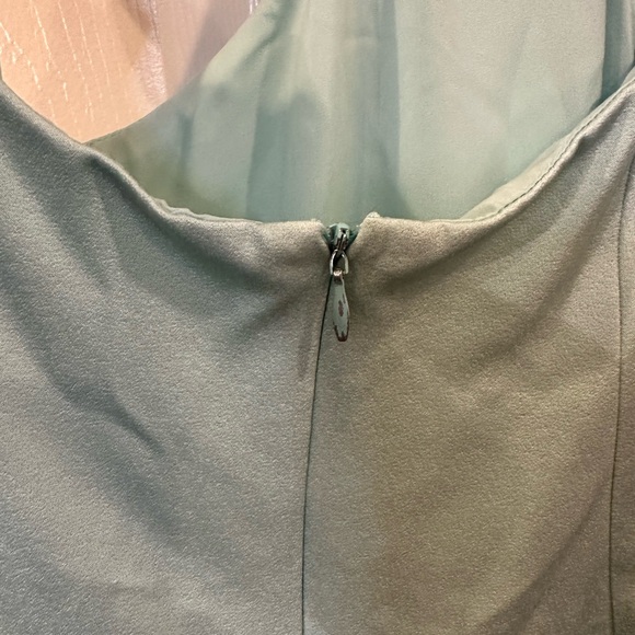 SAMANTHA SIPOS MINT GREEN BUTTERFLY SLIP DRESS - Picture 10 of 11